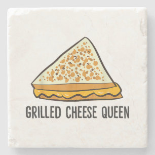 Grilled Cheese Queen Funny Grilled Cheese  Stone Coaster