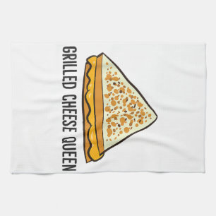 Grilled Cheese Queen Funny Grilled Cheese Tea Towel