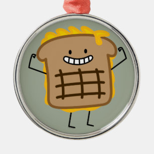 Grilled Cheese Sandwich Cheddar Toasted Bread Metal Tree Decoration