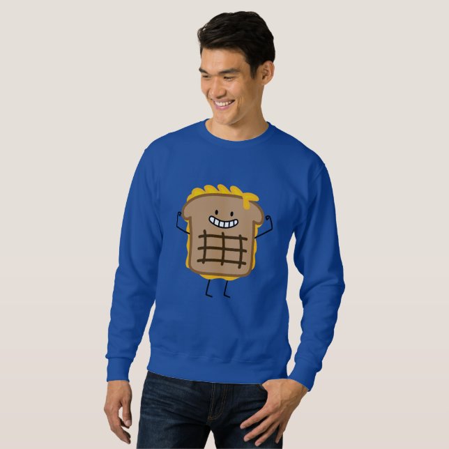 Grilled Cheese Sandwich Cheddar Toasted Bread Sweatshirt (Front Full)