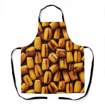 Grilled corn on the cob covered, food theme
