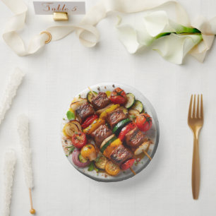 Grilled Delights Paper Plate