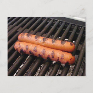 Grilled Hot Dogs Postcard
