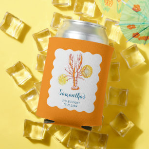 Grilled Lobster Tails BBQ Seafood Summer Birthday Can Cooler