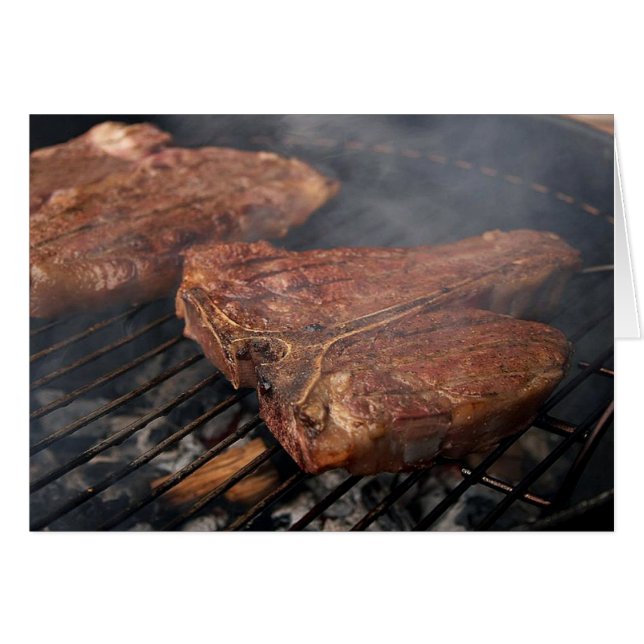 Grilled Porterhouse Steak Card (Front Horizontal)