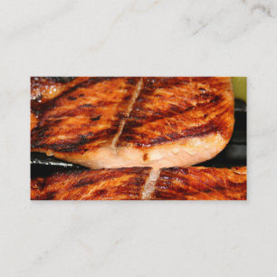 grilled salmon marinade simple grilled salmon BBQ  Business Card