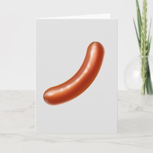 Grilled sausage Greeting Card (Front)