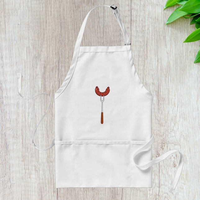 Grilled Sausage on BBQ Fork Standard Apron (Creator Uploaded)