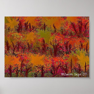 Grilled Sharp Cheddar Cheese at Midnight Poster