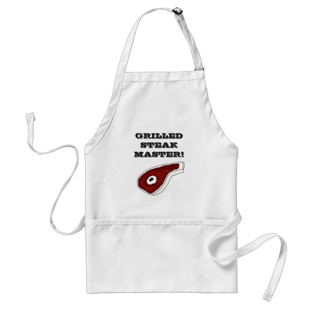 GRILLED STEAK MASTER!Apron Standard Apron (Front)