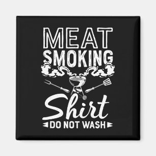 Griller Meat Smoker Funny Bbq Grilling Meat Smokin Magnet