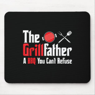 Grillfather A Bbq You Cant Refuse Fathers Day  Mouse Mat