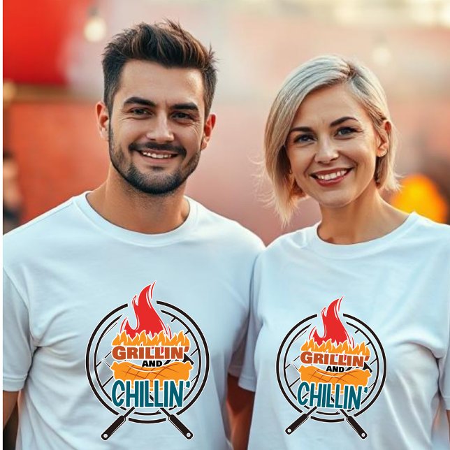 Grillin and Chillin BBQ Grill Unisex T-Shirt (Creator Uploaded)