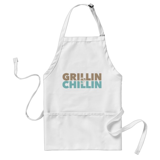 Grillin' and Chillin' Standard Apron (Front)