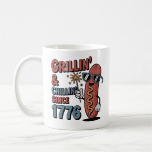 Grillin’ & Chillin’ 4th of July Mug