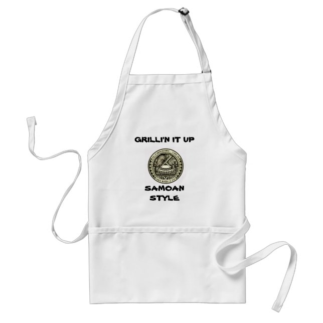 GRILLI'N IT UP SAMOAN STYLE APRON (Front)
