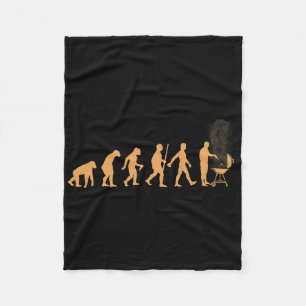 Grilling Art For Men Women Bbq Grill Barbeque Meat Fleece Blanket
