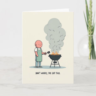 Grilling Fathers Day Art Card