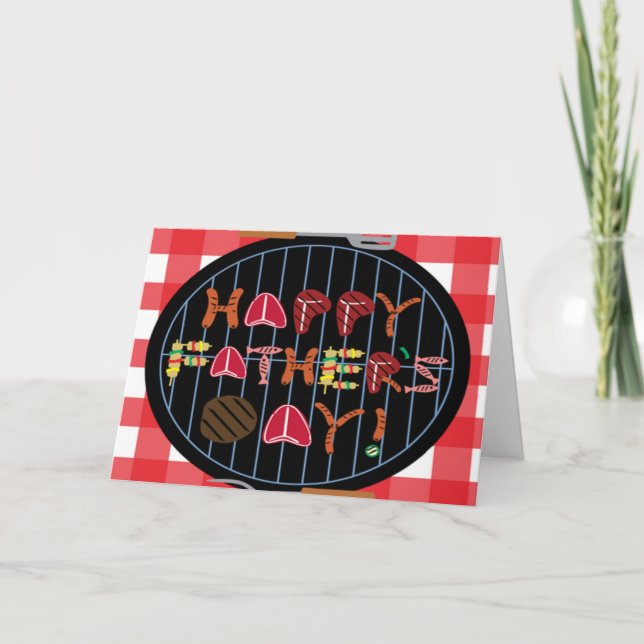 Grilling Father's Day Greeting Cards (Front)