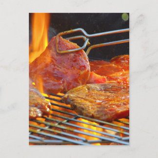 grilling postcard