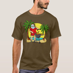 Grilling Santa Christmas In July Grill Master T-Shirt