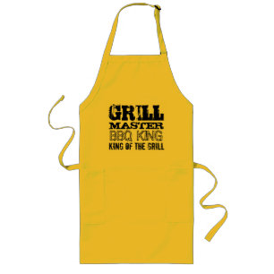GrillMaster BBQ king of the grill aprons for men