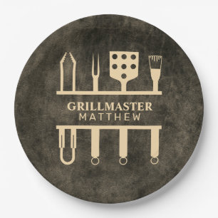 Grillmaster classic custom barbeque party  paper plate