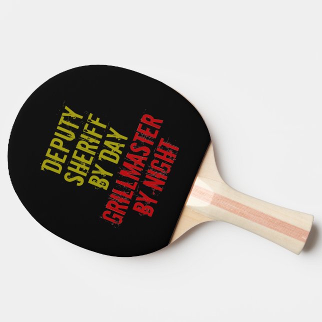 Grillmaster Deputy Sheriff Ping Pong Paddle (Side)