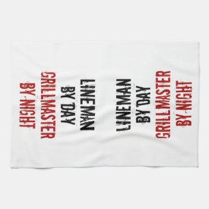 Grillmaster Lineman Tea Towel