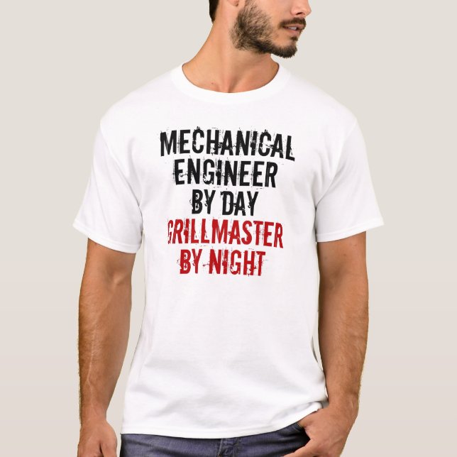 Grillmaster Mechanical Engineer T-Shirt (Front)