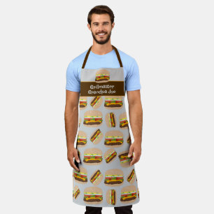 Grillmaster Personalised Burger Pattern Guy’s BBQ Apron