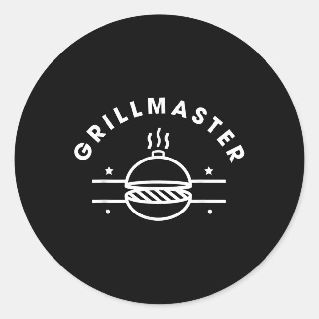 Grillmaster Shirt - Bbq Master  Classic Round Sticker (Front)
