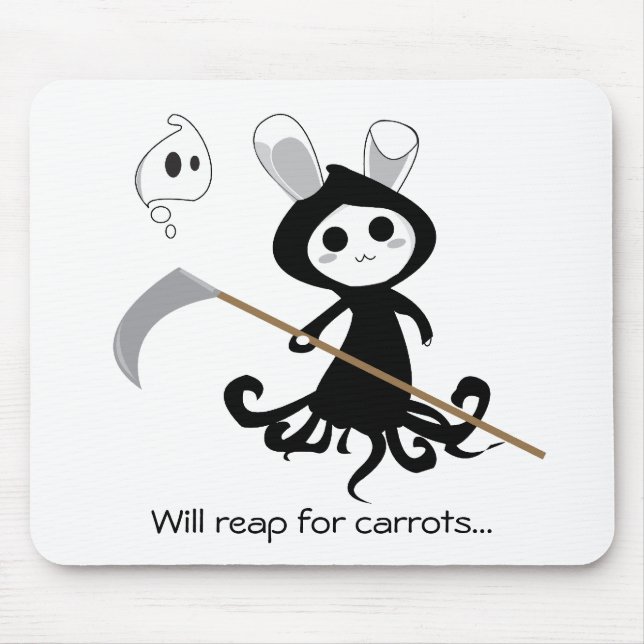 Grim Bunny Mouse Mat (Front)