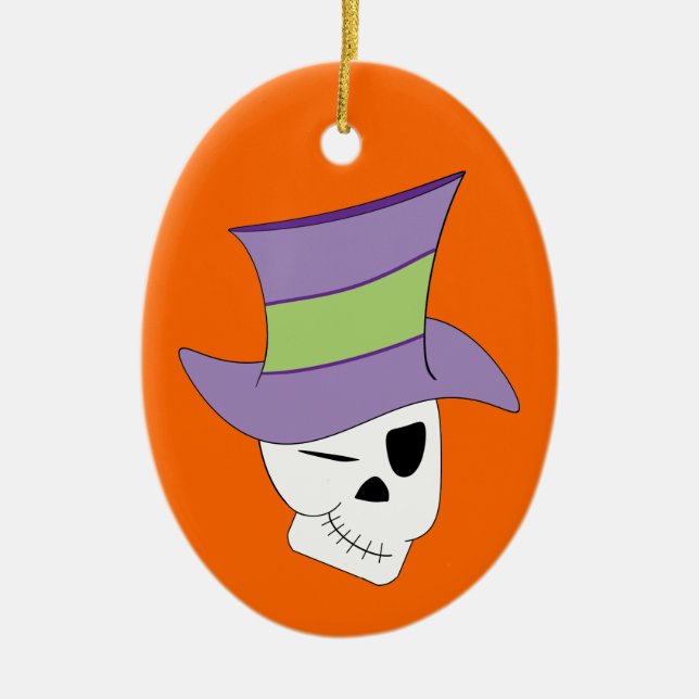 Grim Dandy Ceramic Tree Decoration (Front)