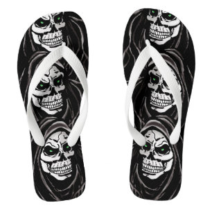 Grim dead reaper flip flops