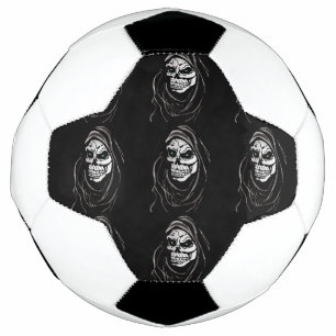 Grim Death reaper Halloween skull design Football