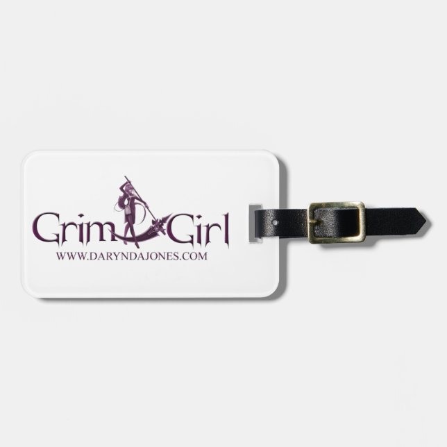 Grim Girl Luggage Tag (Front Horizontal)