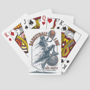 Grim Hooper Skeleton Basketball Urban Legend Playing Cards