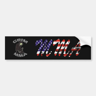 Grim MMA Flag Bumper Sticker