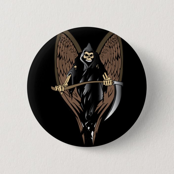 Grim Reaper 6 Cm Round Badge | Zazzle.co.uk