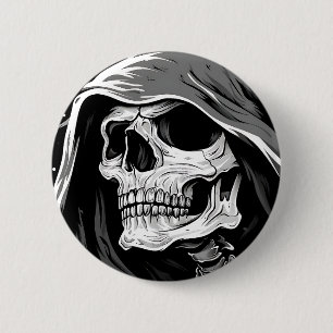 Grim Reaper 6 Cm Round Badge