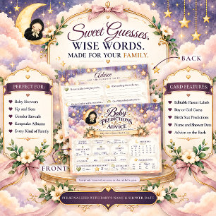 Grim Reaper Baby Shower Predictions and Advice Postcard