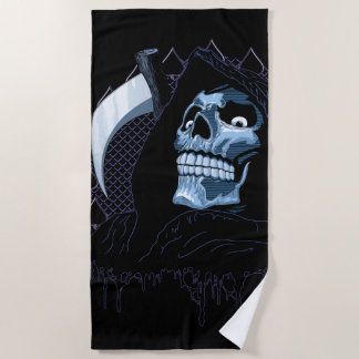 Grim Reaper  Beach Towel