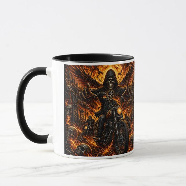 Grim Reaper Biker Mug (Left)