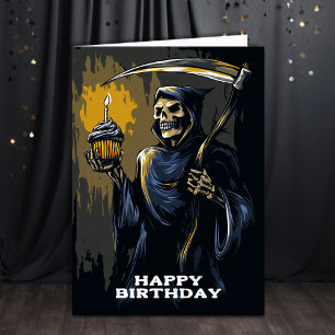Grim Reaper Birthday Card