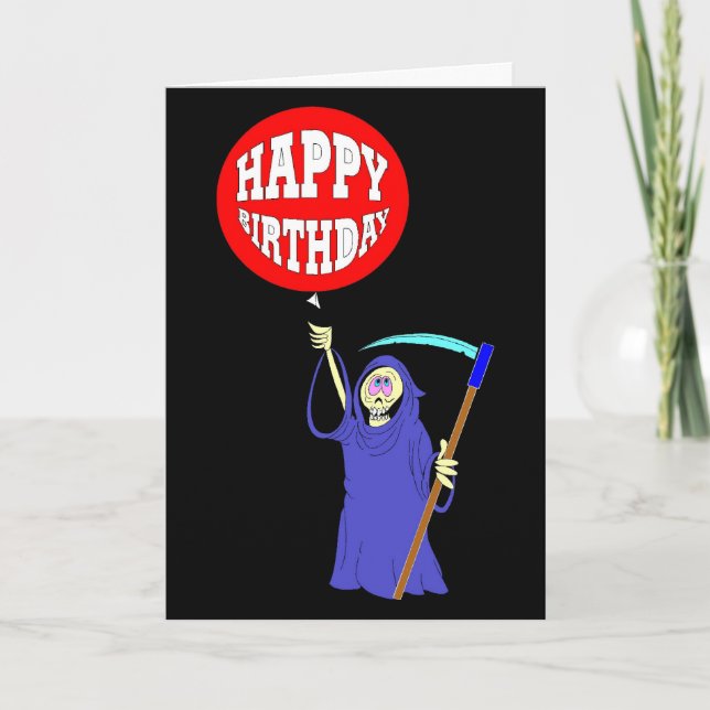 Grim Reaper Birthday Card (Front)