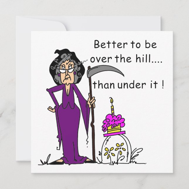 Grim Reaper Birthday Humour Card (Front)