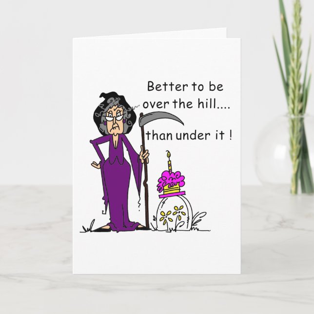 Grim Reaper Birthday Humour Card (Front)
