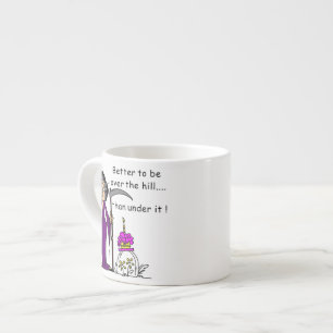 Grim Reaper Birthday Humour Espresso Cup