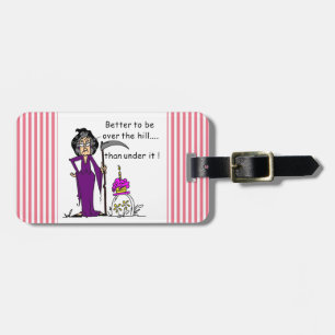 Grim Reaper Birthday Humour Luggage Tag